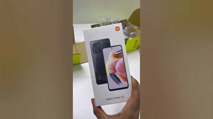 Redmi Note 12 Dual SIM Onyx Gray 8GB RAM 256GB 4G - Global Version unboxing uae  #redminote12
