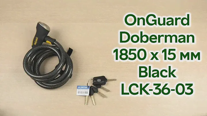 Розпаковка OnGuard Doberman 1850 х 15 мм Black (LCK-36-03)