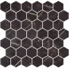 Плитка Onix стекло 29x28 Hexagon Marble Coimbra Antislip глянцевая